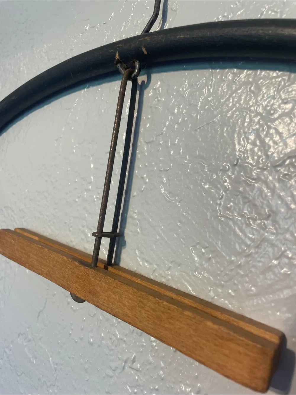 Bent wood & metal Vintage Wall Hanger for suits, tops/pants etc set of 3